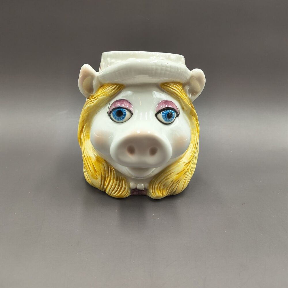 Muppets Miss Piggy Face Mug Coffee Cup Sigma Tastesetter Vintage Ceramic Muppet